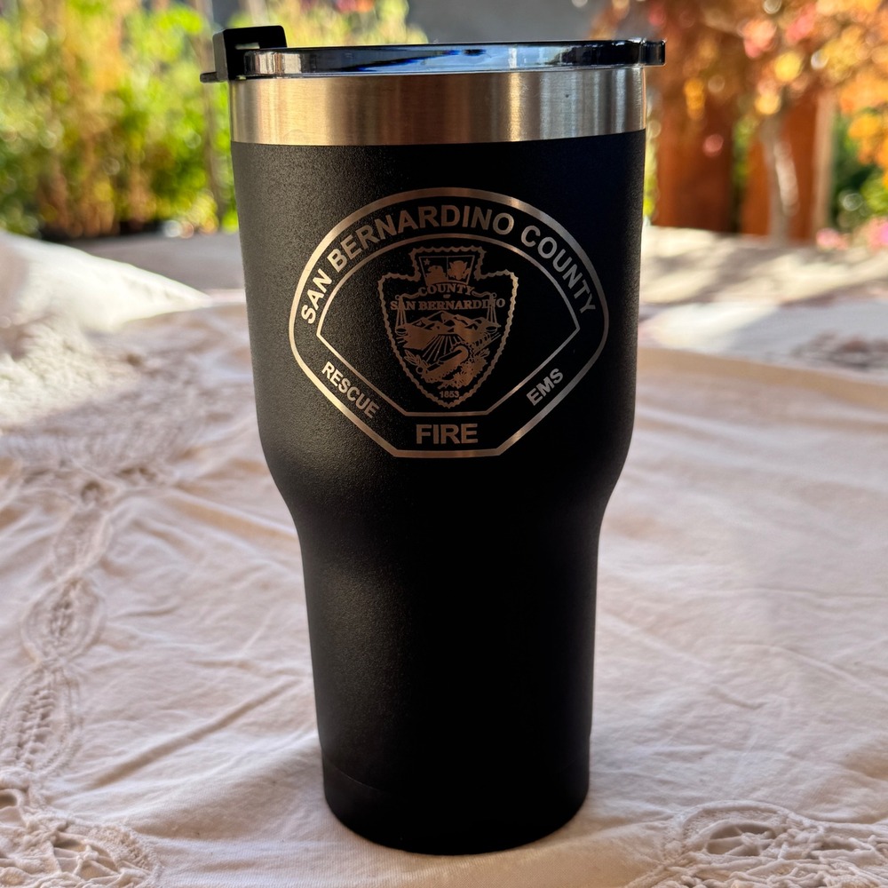 RTIC 30 oz Tumbler San Bernardino County Fire Rescue EMS Stainless Steel